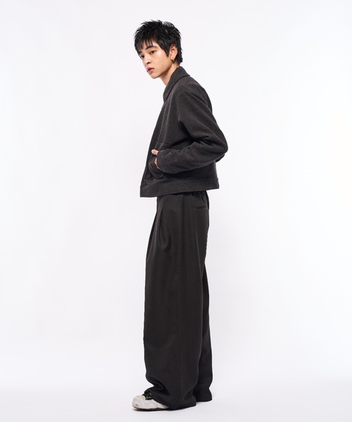 Elanque スラックス 2tuck slacks pants/2タックスラックスパンツ