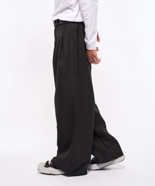 Elanque スラックス 2tuck slacks pants/2タックスラックスパンツ