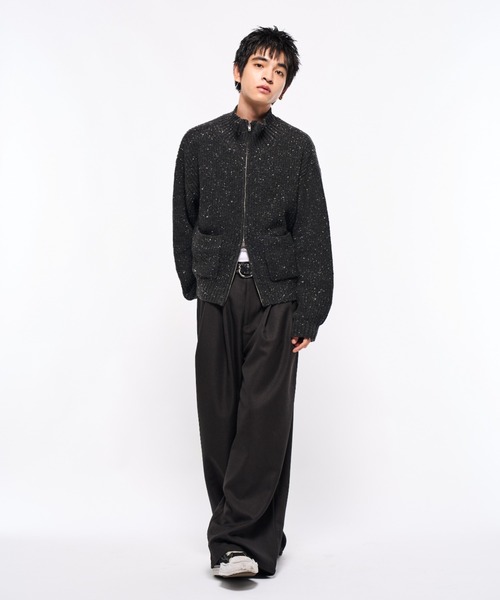 Elanque スラックス 2tuck slacks pants/2タックスラックスパンツ