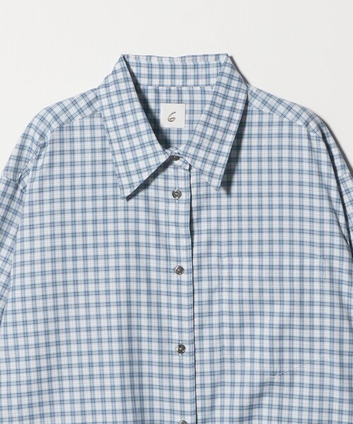 レディース　シャツ　ブラウス6 6(ROKU)＞コットン スケシャツ（シャツ/ブラウス）｜6（ロク）の