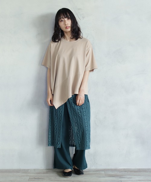 「BITTOKO」 半袖Tシャツ FREE ブルー レディース_画像2