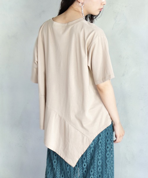 「BITTOKO」 半袖Tシャツ FREE ブルー レディース_画像6