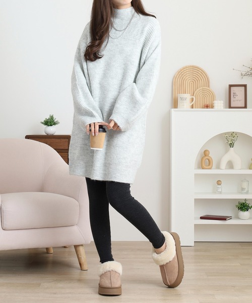 FUNALIVE（ファンアライブ） ワンピース 2way切替畦ニットミニ