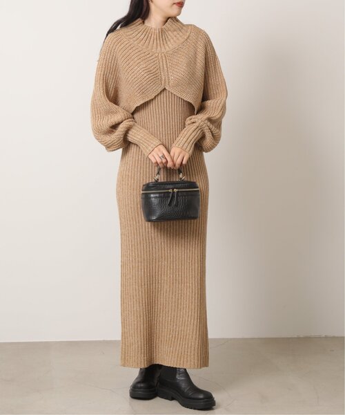 「RAY CASSIN」 ニットワンピース FREE キナリ レディース_画像2