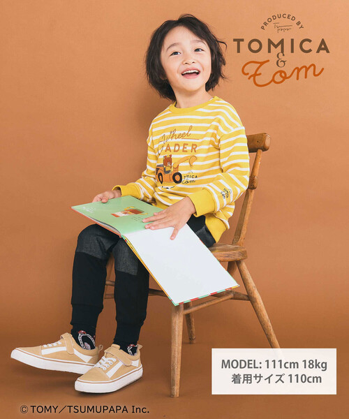 SLAP SLIP（スラップスリップ） トレーナー 「トミカとトム×SLAPSLIP