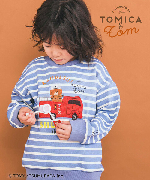 SLAP SLIP（スラップスリップ） トレーナー 「トミカとトム×SLAPSLIP