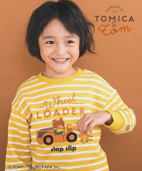 SLAP SLIP（スラップスリップ） トレーナー 「トミカとトム×SLAPSLIP