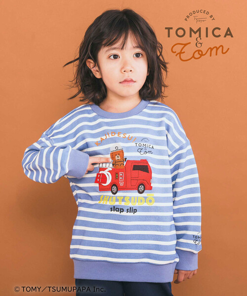 SLAP SLIP（スラップスリップ） トレーナー 「トミカとトム×SLAPSLIP