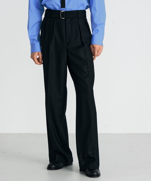 Edition（エディション） パンツ Super160's ウールギャバベルトパンツ