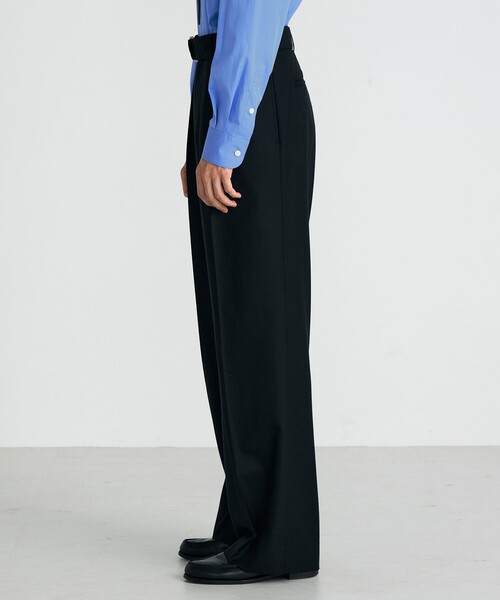 Edition（エディション） パンツ Super160's ウールギャバベルトパンツ