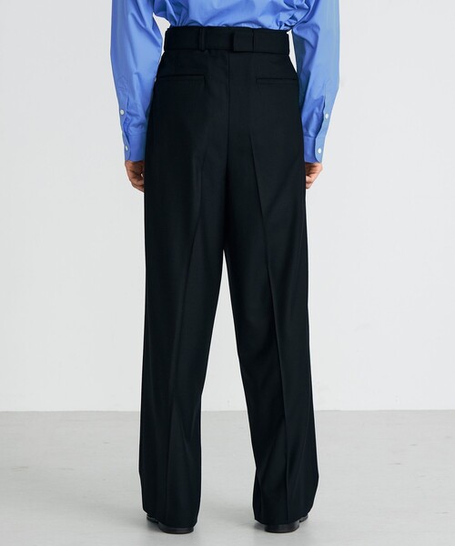 Edition（エディション） パンツ Super160's ウールギャバベルトパンツ