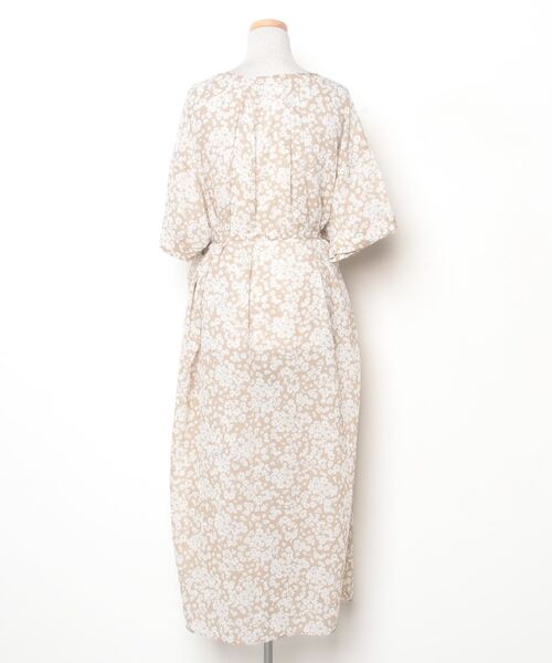 「SOFFITTO」 半袖ワンピース FREE ベージュ レディース_画像2