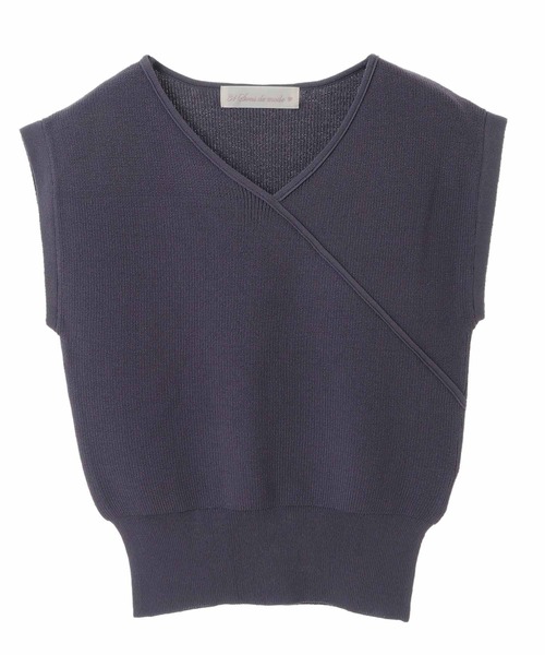 「31 Sons de mode」 ノースリーブニット 36 グリーン レディース_画像3