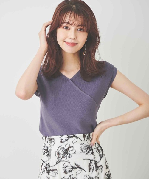 「31 Sons de mode」 ノースリーブニット 36 グリーン レディース_画像4