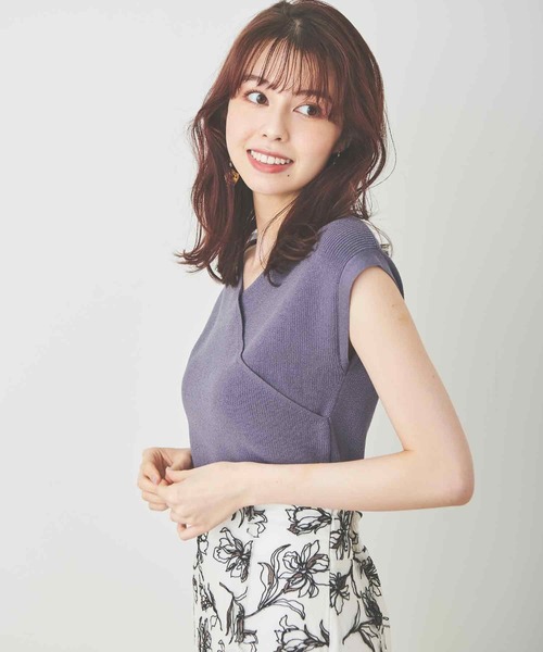 「31 Sons de mode」 ノースリーブニット 36 グリーン レディース_画像5