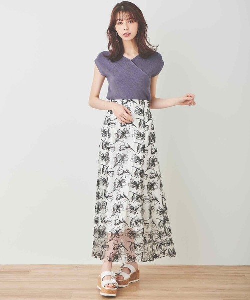 「31 Sons de mode」 ノースリーブニット 36 グリーン レディース_画像8
