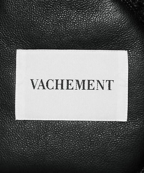 VACHEMENT コート アウター 「VACHEMENT」レザーライク ボア コンビ