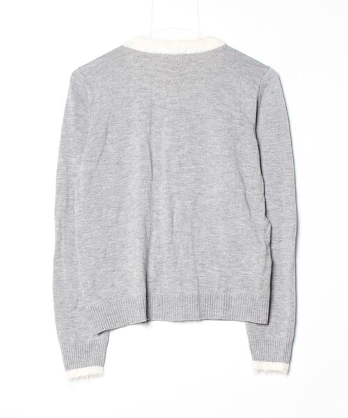 「Re.Verofonna」 ニットカーディガン 38 グレー レディース_画像2