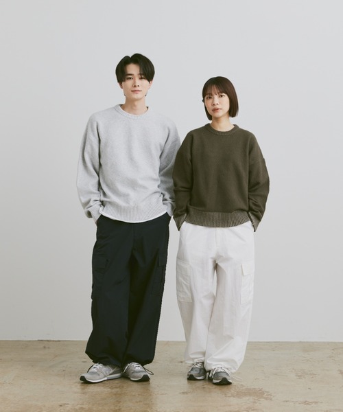 「flaner」 カーゴパンツ SMALL ネイビー レディース_画像7