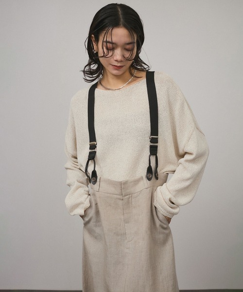 「SALON adam et rope'」 ロングスカート M ブラック レディース_画像6