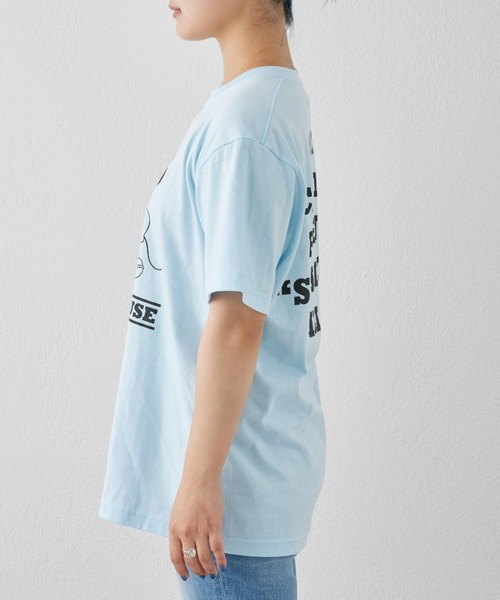 「MICKEY MOUSE」 半袖Tシャツ「CIAOPANIC TYPYコラボ」 M ブルー レディース_画像3