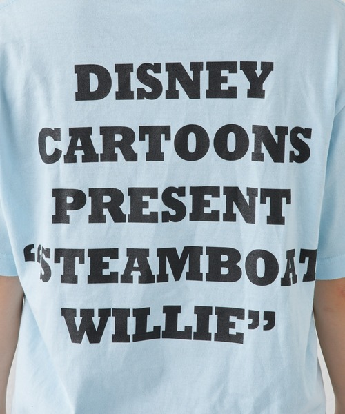「MICKEY MOUSE」 半袖Tシャツ「CIAOPANIC TYPYコラボ」 M ブルー レディース_画像5