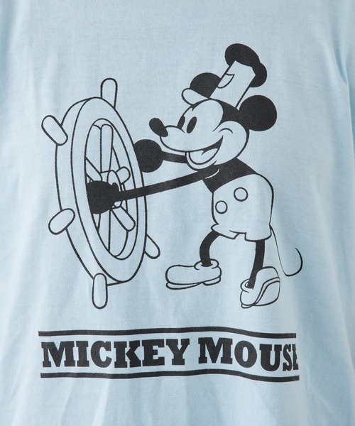 「MICKEY MOUSE」 半袖Tシャツ「CIAOPANIC TYPYコラボ」 M ブルー レディース_画像9