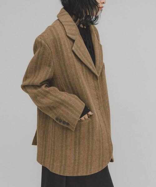 KBF ウールミックステーラードジャケット KBF（ケービーエフ） コート アウター ウールMIXテーラードジャケット