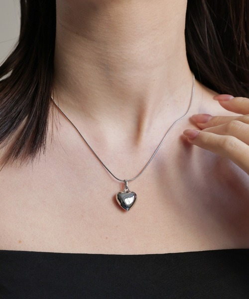 PTハート型モチーフネックレス sakishimatokyo ネックレス ハートモチーフネックレス レディース