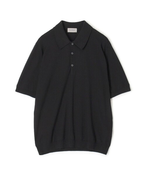 JOHN SMEDLEY 黒 ポロシャツ 半袖 JOHN SMEDLEY」 半袖ポロシャツ S ブラック メンズ 【公式通販】