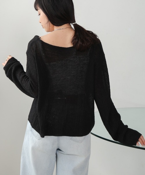 「Bab」 カーディガン FREE ブラック レディース_画像6