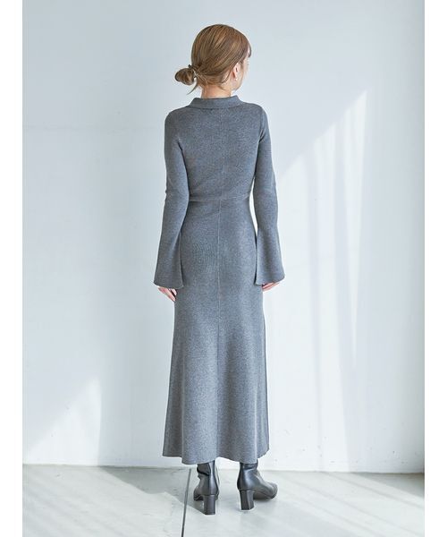 SNIDEL（スナイデル） ワンピース Sustainableスキッパーニット