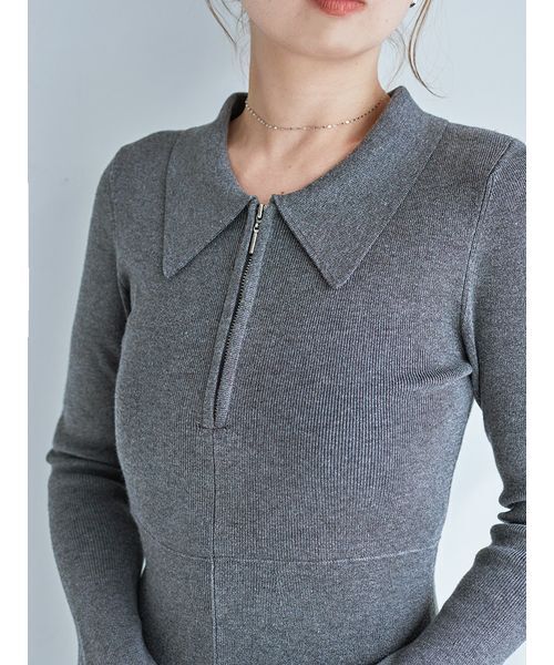 SNIDEL（スナイデル） ワンピース Sustainableスキッパーニット