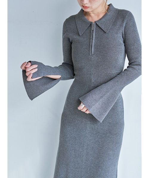 SNIDEL（スナイデル） ワンピース Sustainableスキッパーニット