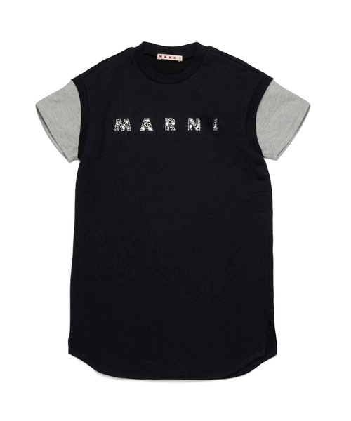 MARNI（マルニ）Kids & Junior ブランドロゴワンピース MARNI（マルニ） ワンピース Kids ＆ Junior ブランドロゴハーフジップ
