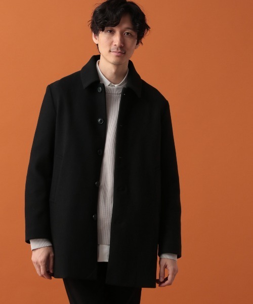 GLOBAL WORK（グローバルワーク） ステンカラーコート MEDIUM ブラック