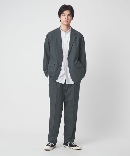 新品イタリー製生地使用GREEN LABEL RELAXING ウールジャケット hitrad_003404-fr1122