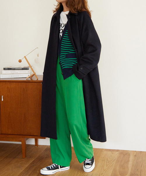 「JOURNAL STANDARD relume」 ステンカラーコート 36 マスタード レディース_画像3