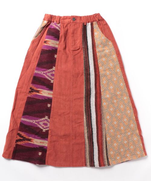 「チチカカ」 スカート MEDIUM カーキ レディース_画像3