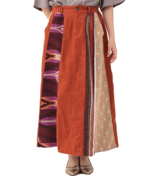 「チチカカ」 スカート MEDIUM カーキ レディース_画像8