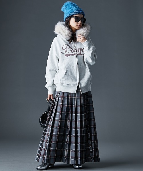 「GEVS.」 ジップアップパーカー 4L オートミール レディース_画像2