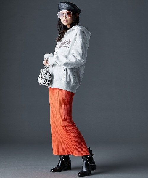 「GEVS.」 ジップアップパーカー 4L オートミール レディース_画像3