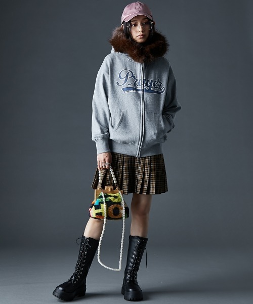 「GEVS.」 ジップアップパーカー 4L オートミール レディース_画像4