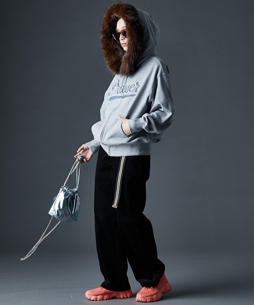 「GEVS.」 ジップアップパーカー 4L オートミール レディース_画像6