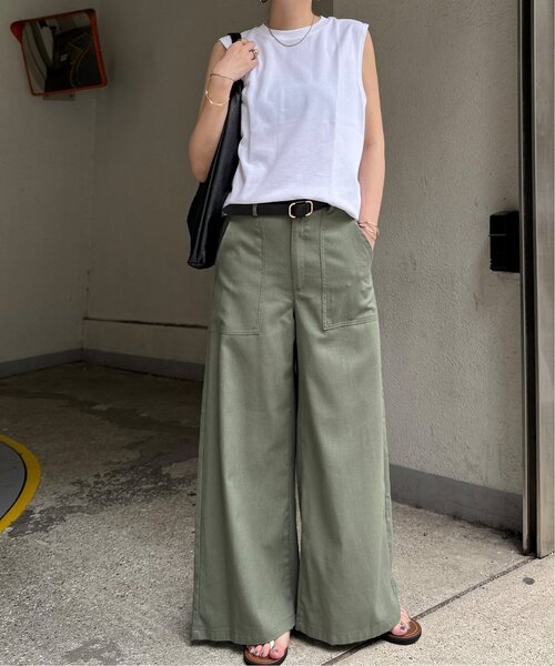 「LBC」 パンツ M エメラルド レディース_画像9