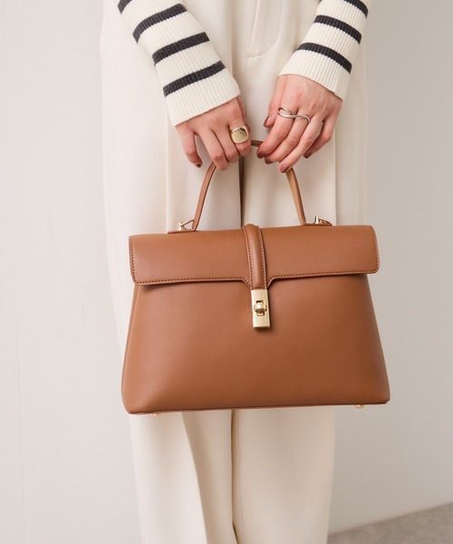 VIS（ビス） ハンドバッグ 「新色追加」「軽量」ひねり金具ワン