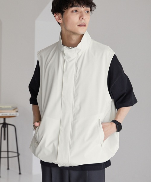 「MONO-MART」 ベスト M アイボリー メンズ_画像5