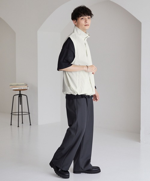 「MONO-MART」 ベスト M アイボリー メンズ_画像8