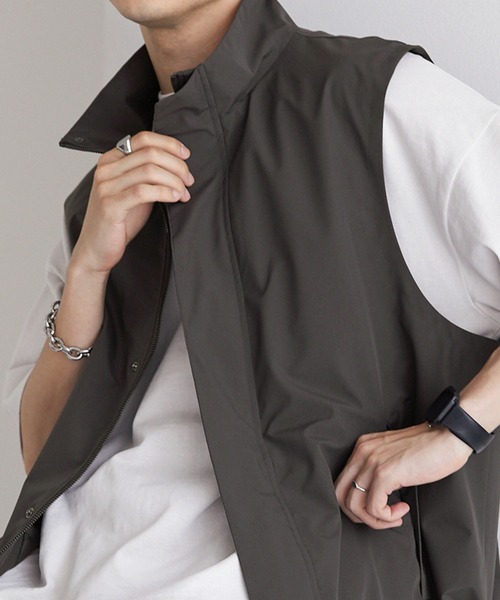 「MONO-MART」 ベスト M アイボリー メンズ_画像9