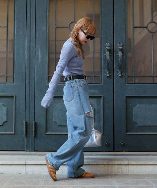 「Mili affinity」 長袖ニット FREE ブラック レディース_画像8